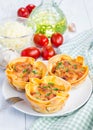 Homemade lasagna cups