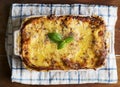 Homemade lasagna food photography recipe idea