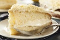 Homemade Lemon Cake with Cream Frosting Royalty Free Stock Photo