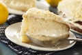 Homemade Lemon Cake with Cream Frosting Royalty Free Stock Photo