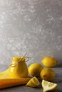 Homemade lemon curd in a jar, made from eggs, lemon, honey and butter Royalty Free Stock Photo