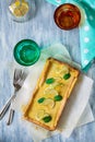 Homemade lemon curd tart Royalty Free Stock Photo