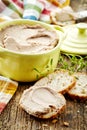 Homemade liver pate