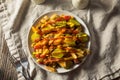 Homemade Loaded Cheeseburger Cheese Fries Royalty Free Stock Photo