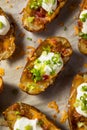 Homemade Loaded Crispy Potato Skins