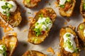 Homemade Loaded Crispy Potato Skins