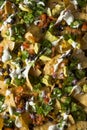 Homemade Loaded Sheet Pan Nachos Royalty Free Stock Photo