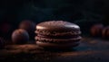 Homemade macaroon stack, a gourmet indulgence generated by AI