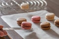 Homemade Macaroons in a bakery