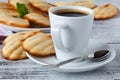 Homemade Madeleines / French Tea cake cookies served in a plate