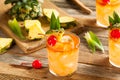 Homemade Mai Tai Cocktail Royalty Free Stock Photo