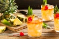 Homemade Mai Tai Cocktail Royalty Free Stock Photo