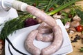 Homemade Making Sausage Royalty Free Stock Photo