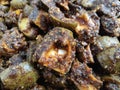 Homemade mango pickle made up of mustard oil Royalty Free Stock Photo