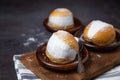 Homemade MARITOZZO is Italian bread stuffed with whipped cream