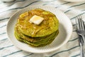 Homemade Matcha Green Tea Pancakes