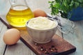 Homemade mayonnaise Royalty Free Stock Photo