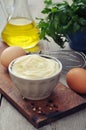 Homemade mayonnaise Royalty Free Stock Photo