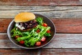 Homemade meat burger Royalty Free Stock Photo