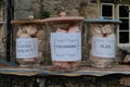 Homemade meringues for sale in small village of Lacock, England.