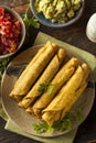 Homemade Mexican Beef Taquitos Royalty Free Stock Photo