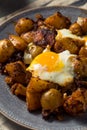 Homemade Mexican Huevos Rotos Eggs and Potatoes