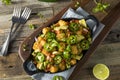 Homemade Mexican Tater Tot Nachos Tachos Royalty Free Stock Photo