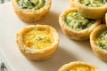 Homemade Mini Egg Quiches Royalty Free Stock Photo