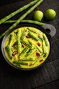 Homemade moringa mango curry , Royalty Free Stock Photo