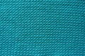 Homemade motton blue knitted fabric from above Royalty Free Stock Photo