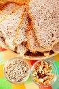 Homemade multiseed bread Royalty Free Stock Photo