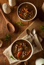 Homemade Mushroom Barley Soup Royalty Free Stock Photo