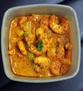 Homemade Mustard Prawn curry, Bengali dish Royalty Free Stock Photo