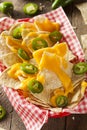 Homemade Nachos with Cheddar Cheese