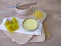 Homemade natural beeswax wood cleaner for wooden cutting boards