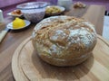 homemade natural fresh oven bread