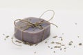Homemade natural lavender soap Royalty Free Stock Photo