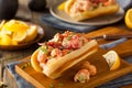 Homemade New England Lobster Roll Royalty Free Stock Photo