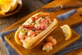 Homemade New England Lobster Roll Royalty Free Stock Photo