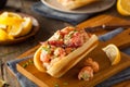 Homemade New England Lobster Roll Royalty Free Stock Photo