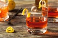 Homemade New Orleans Sazerac Cocktail Royalty Free Stock Photo