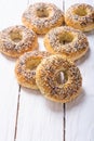 Homemade new york bagels