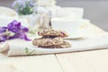 Homemade Oatmeal cookie Royalty Free Stock Photo