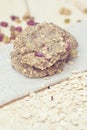 Homemade Oatmeal cookie diet Royalty Free Stock Photo