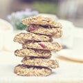 Homemade Oatmeal cookie diet Royalty Free Stock Photo