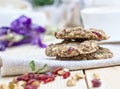 Homemade Oatmeal cookie diet Royalty Free Stock Photo