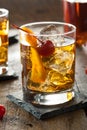 Homemade Old Fashioned Cocktail Royalty Free Stock Photo