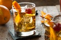 Homemade Old Fashioned Cocktail Royalty Free Stock Photo