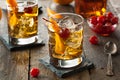 Homemade Old Fashioned Cocktail Royalty Free Stock Photo