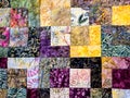 Homemade Old Patchwork Quilt Pattern Royalty Free Stock Photo